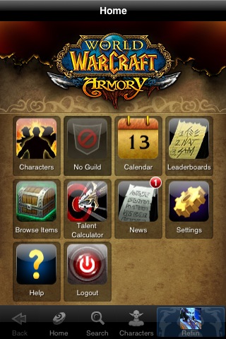 World of Warcraft Armory