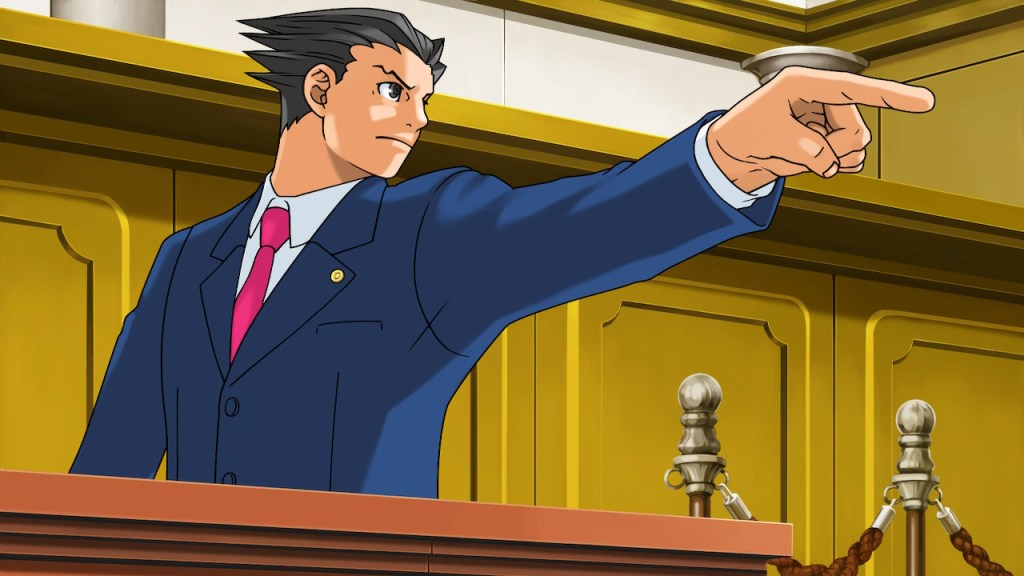 Phoenix Wright, doing his thing.